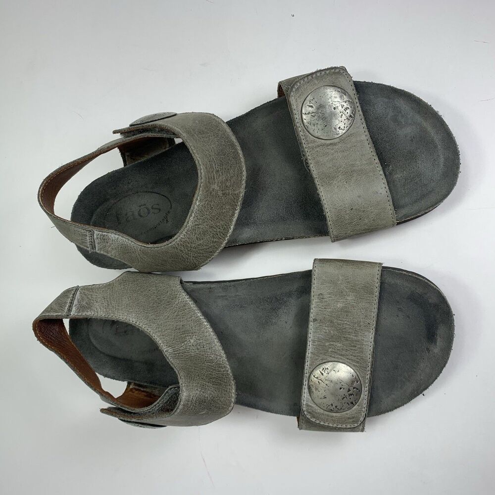Taos Leather Strap Comfort Slide Sandals Size 9-9.5 Or 40 EU Womens - Picture 4 of 16